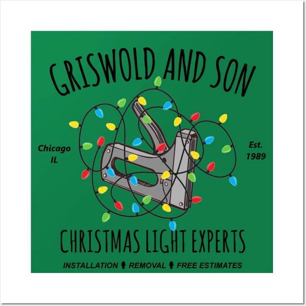 Christmas Vacation - Griswold And Son Christmas Light Experts Wall Art by Bigfinz